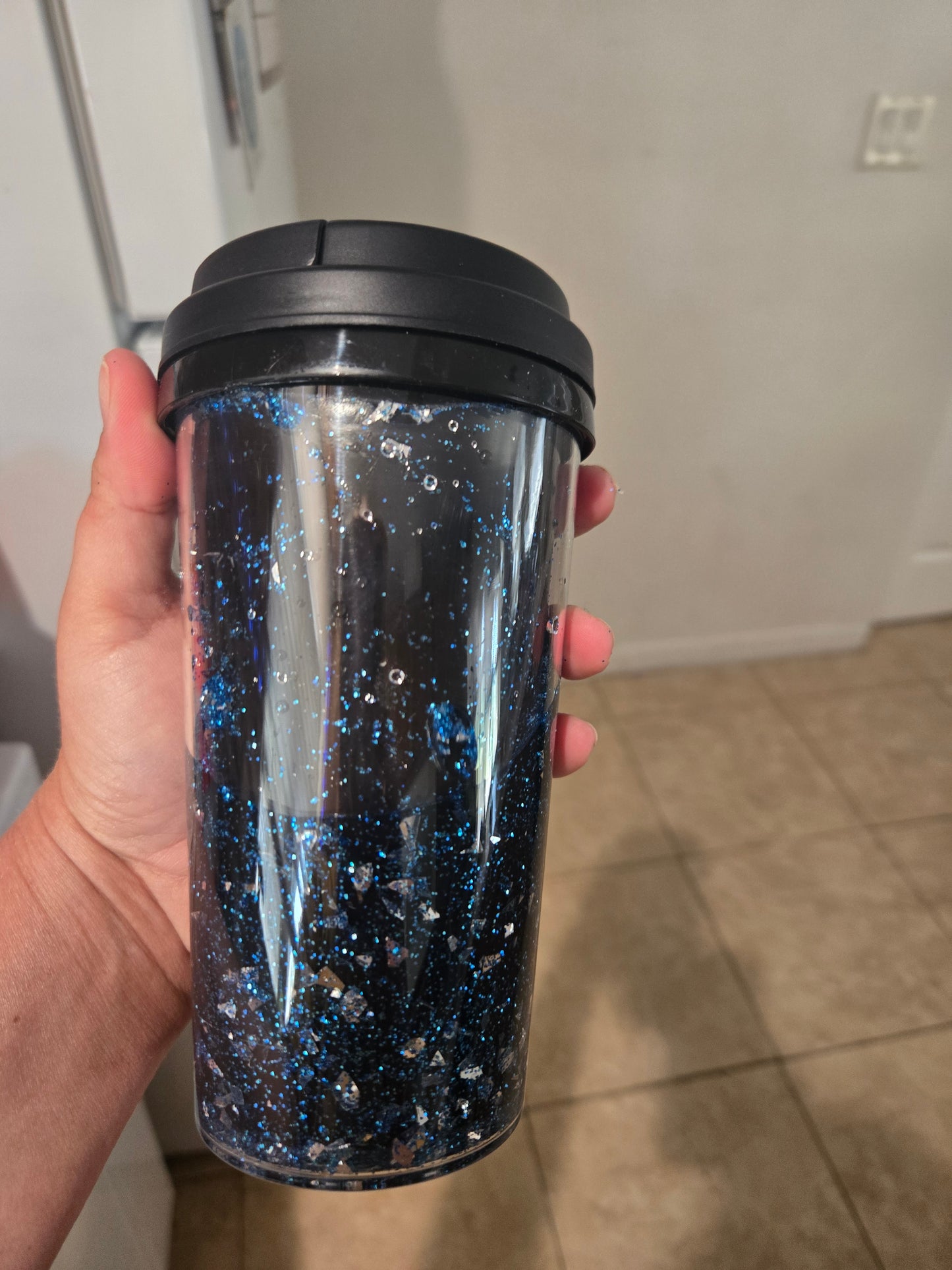 Midnight Sparkle - 16oz Snow Globe Tumbler