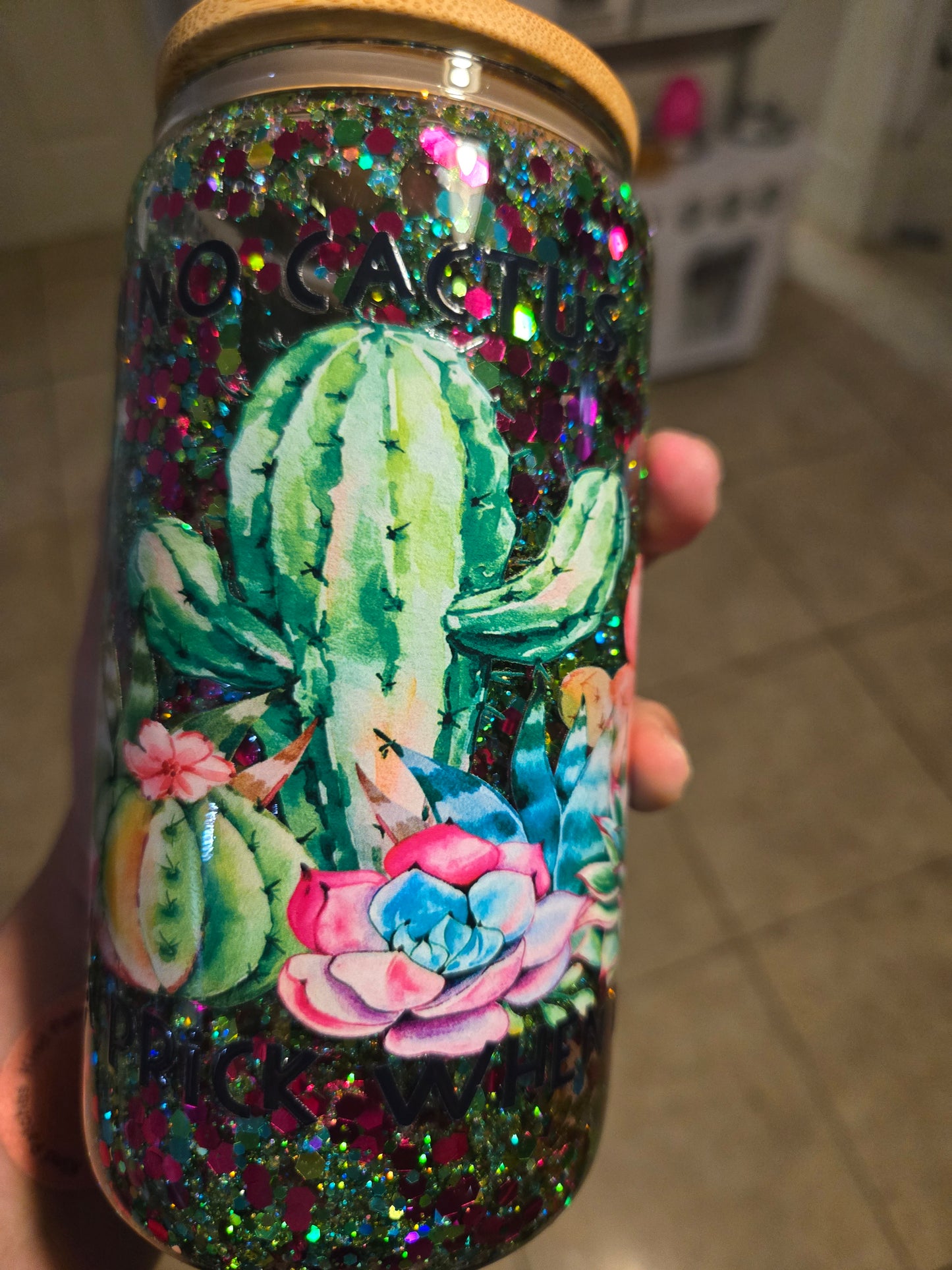 16oz snow globe tumbler