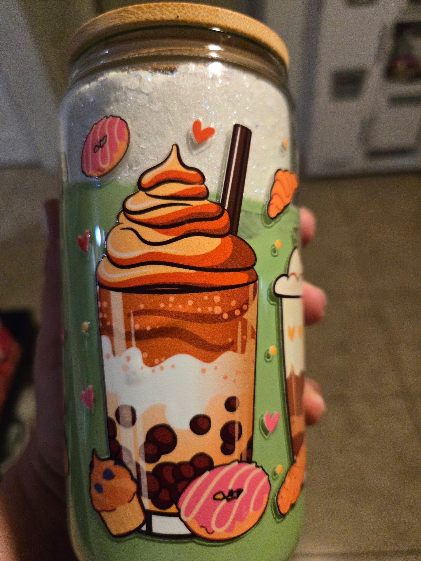 16 oz snow globe tumbler