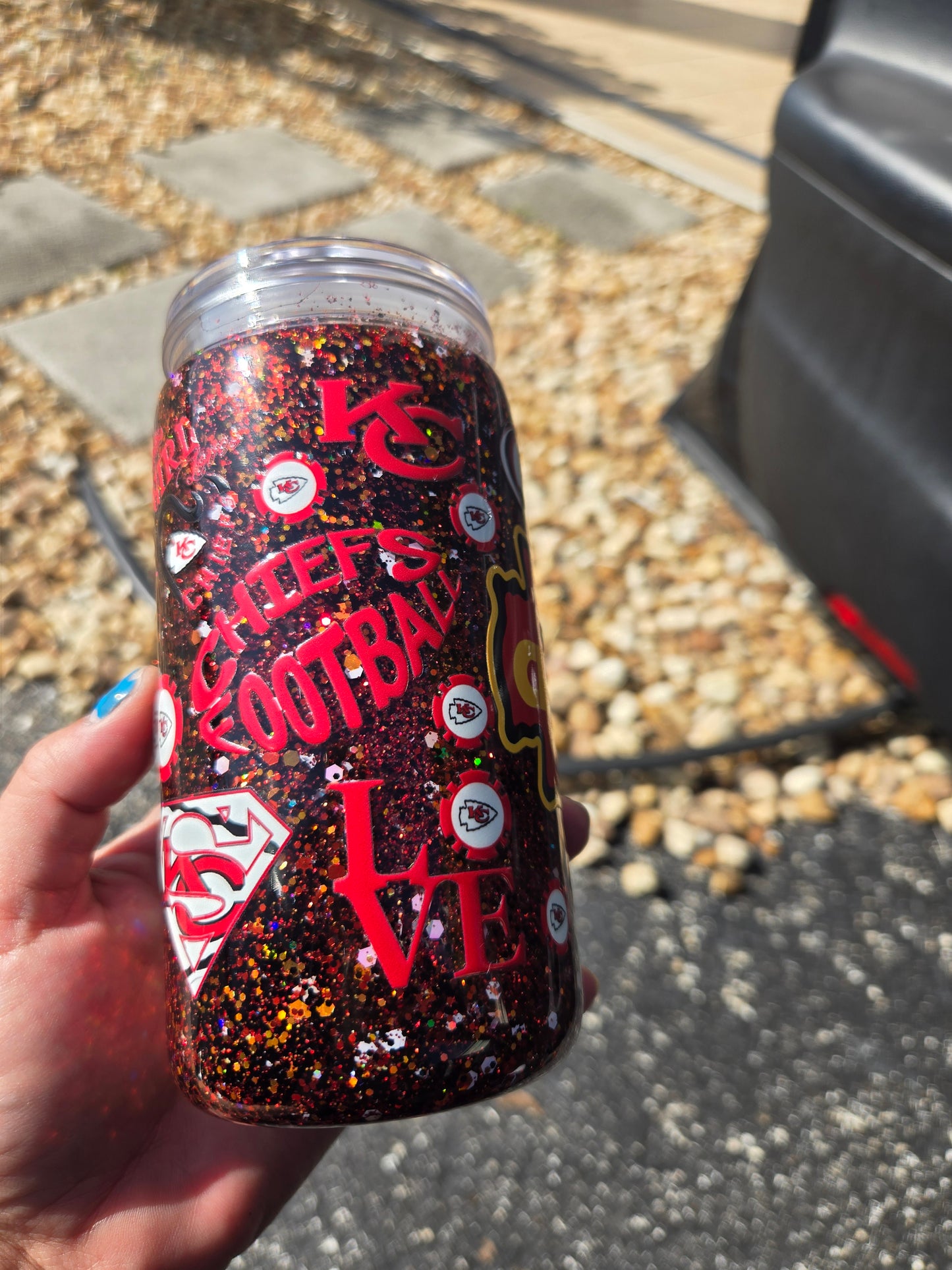 Kansas City Chiefs Snowglobe tumbler