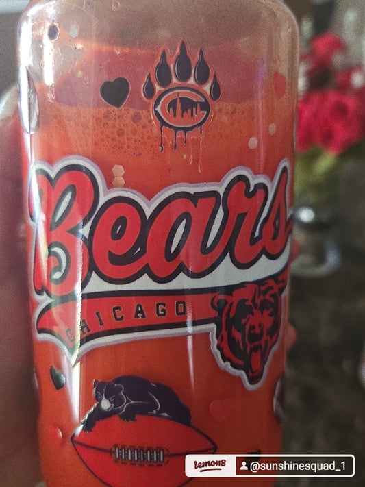 Chicago bears snow globe tumbler