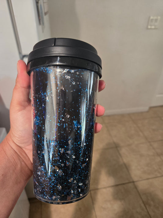 Midnight Sparkle - 16oz Snow Globe Tumbler