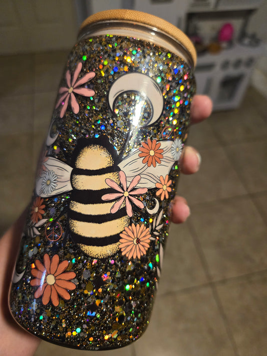 16oz snow globe tumbler
