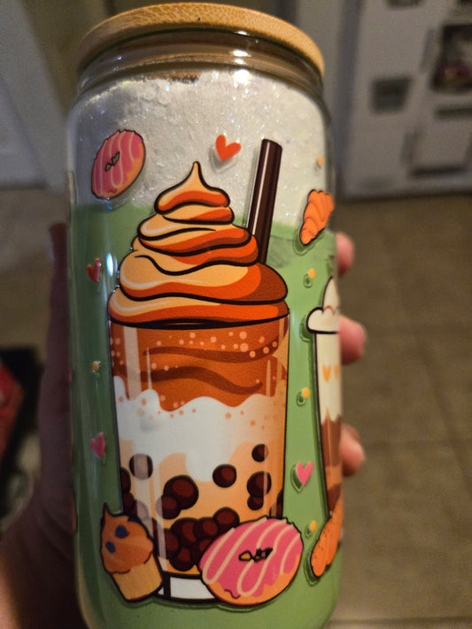 16 oz snow globe tumbler