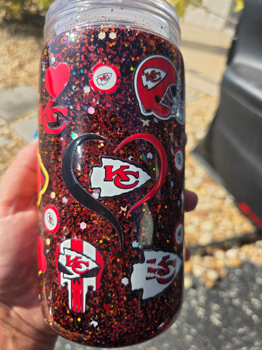 Kansas City Chiefs Snowglobe tumbler