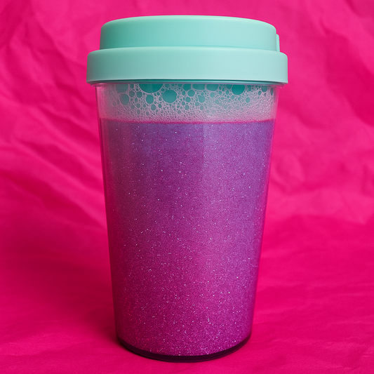 Cotton Candy Crush – 16oz Snow Globe Glitter Tumbler